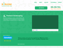 Tablet Screenshot of burloaklandscaping.com
